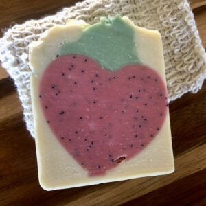 Sweet Strawberry Handmade Tallow Soap Bar