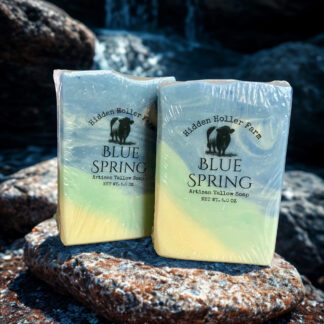 Blue Spring Tallow Soap with Essential Oils