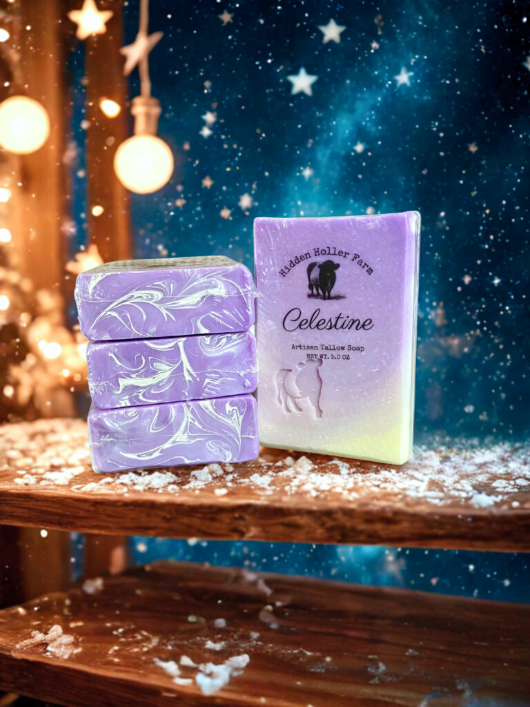 Celestine Tallow Soap with Essential Oils