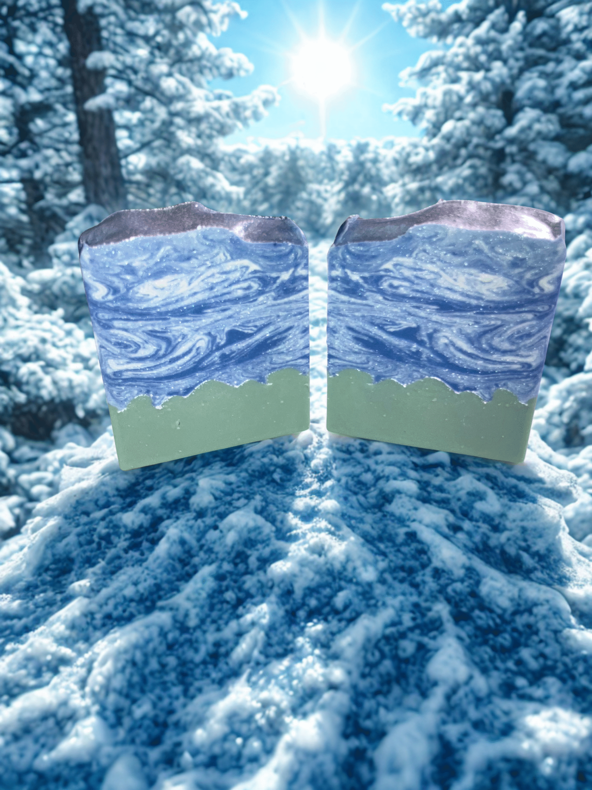 Frosted Pines Tallow Soap with Essential Oils