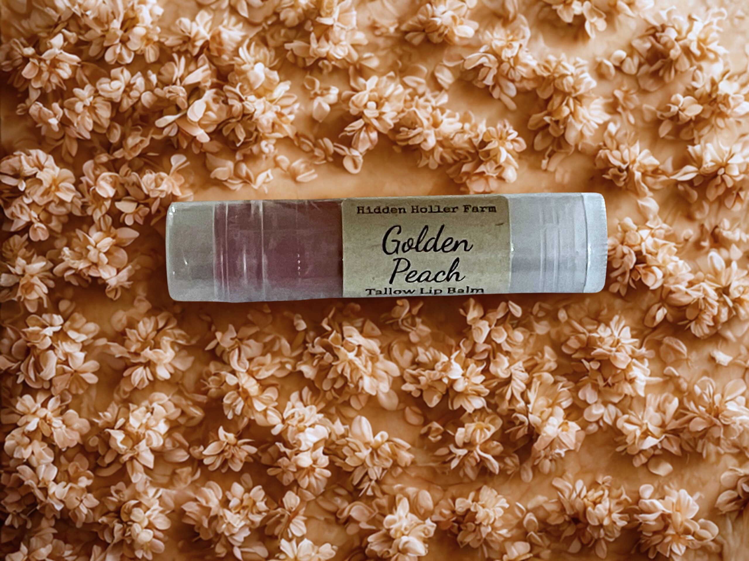 Golden Peach Tallow Lip Balm